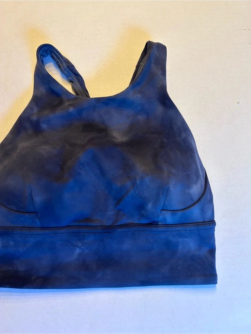 Lululemon Wunder Train Longline Bra Diamond Dye Naval Blue Size 2
